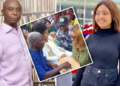 Regina Daniels, Ned Nwoko; INSET: scene from the couple's traditional marriage