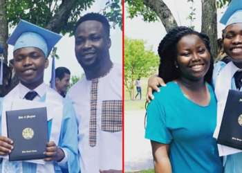 Soji Omobanke's son graduates from college in the US