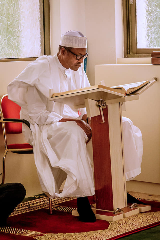 President Buhari participates at the opening of 2019 Ramadan Tafsir at the?State House Mosque (Photos)