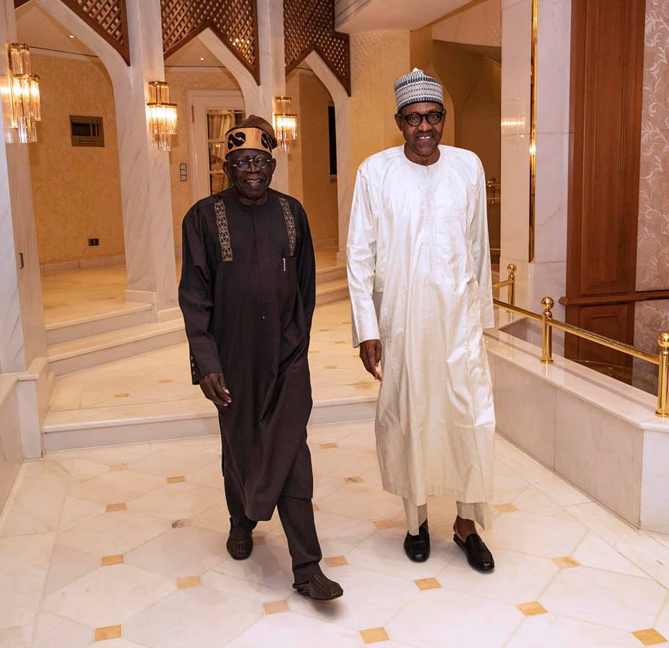 President?Buhari breaks Ramadan fast with the APC National Leader, Asiwaju Bola Tinubu (Photos)