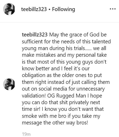 Teebillz sympathizes with Naira Marley and issues stern warning to Ruggedman