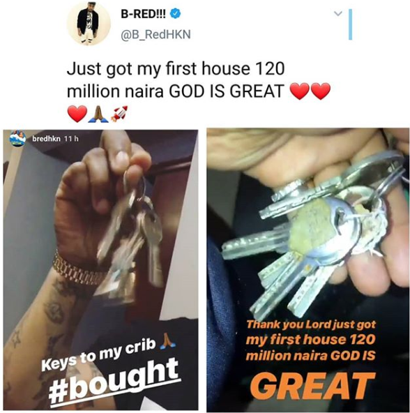 Singer, B-Red, acquires N120m house
