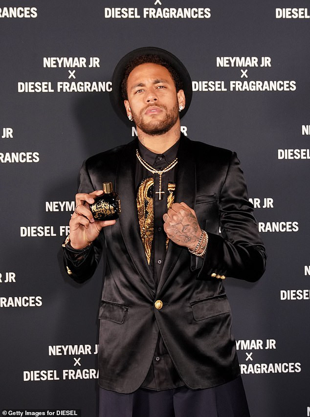 Football star, Neymar steps out in stylish outfit for the launch of his new fragrance in Paris?(Photos)