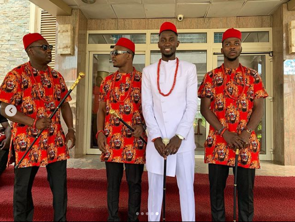 First photos from the traditional wedding of Super Eagles and Leicester City midfielder, Wilfred Ndidi 