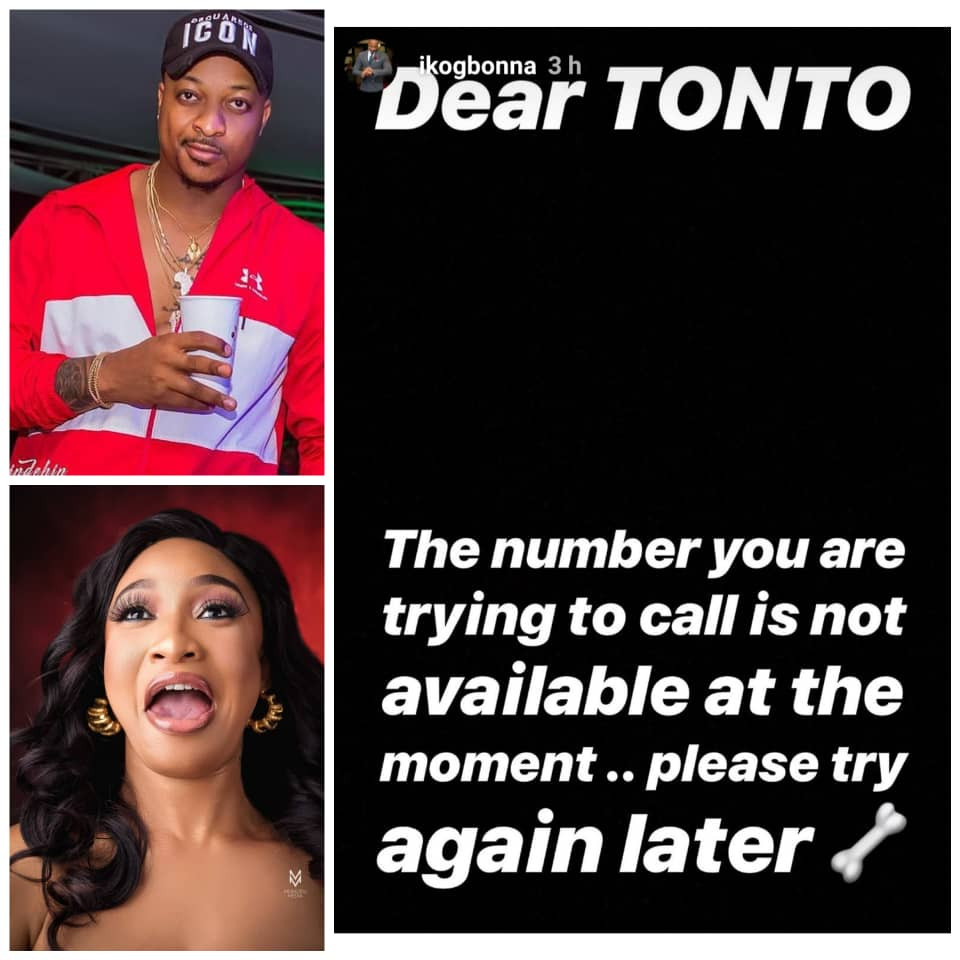 IK Ogbonna takes another shot at Tonto Dikeh, she fires back