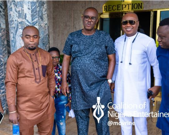 Photos: Chinedu Ikedieze, Charles Inojie, Ejike Asiegbu other Nollywood stars attend Regina Daniels induction Rituals In Delta State