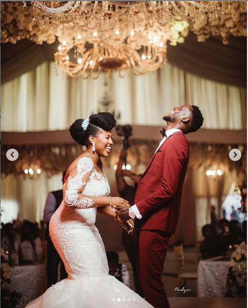 Check out more beautiful photos from the white wedding of Super Eagles midfielder, Wilfred Ndidi