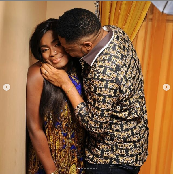 Nollywood actor, Ernest Obi celebrates 9th wedding anniversary & his wife