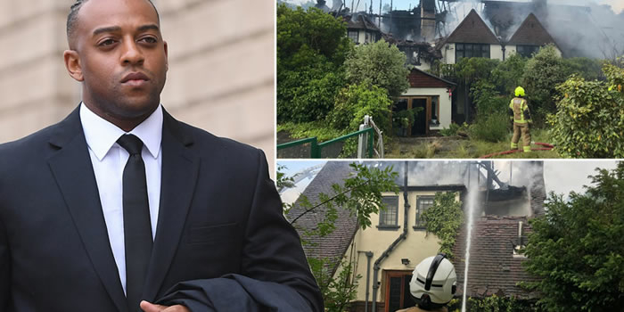 Oritsé Williams’s £3million mansion goes up in flames