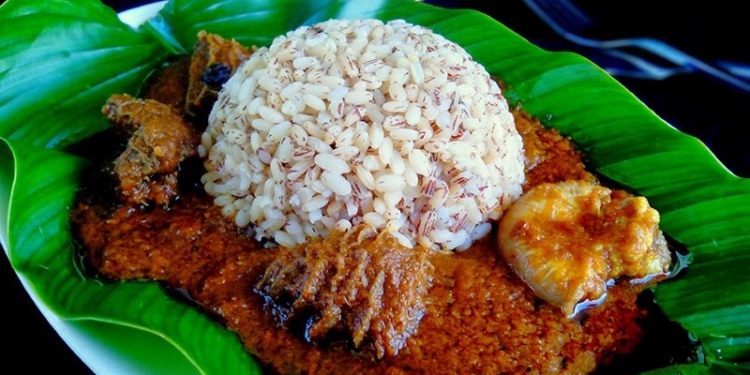 Ofada rice used to illustrate the story