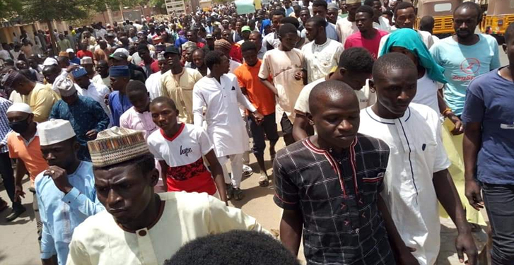 Protesters in Kano