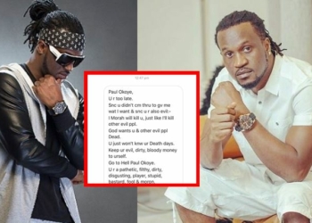 Paul Okoye Gets Death Threat From Kenyan Lady Over Delayed Response