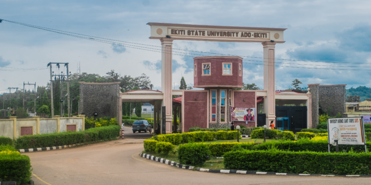 Ekiti State University (EKSU) main gate