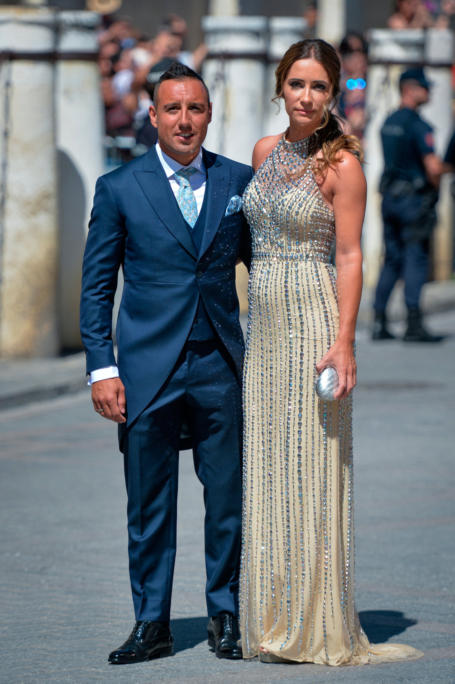 David and Victoria Beckham join football stars at Sergio Ramos' wedding (Photos)