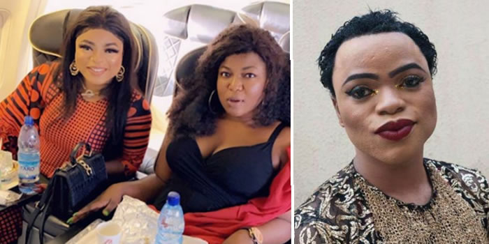 Bobrisky brags about flying on a business class with his makeup artist