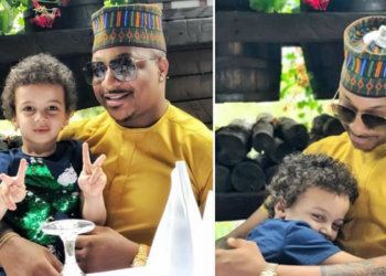 Nollywood actor IK Ogbonna and son, Ace