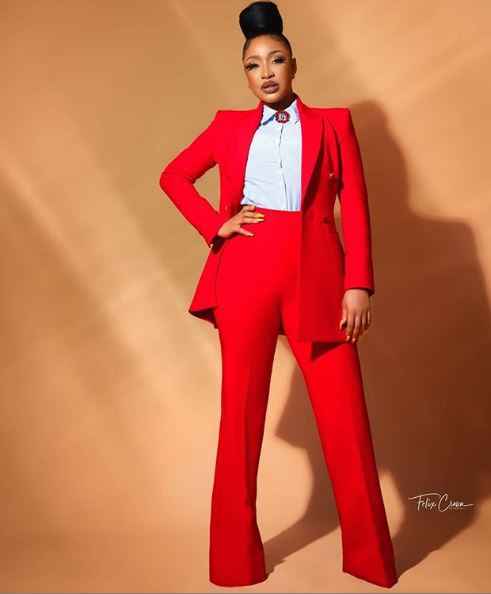 Lady In Red! Tonto Dikeh celebrates 34th birthday with new photos