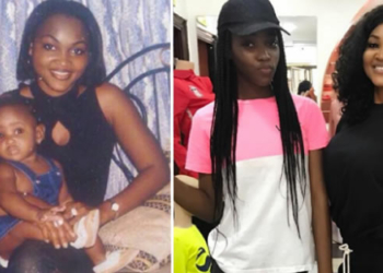 Nollywood Actress, Mercy Aigbe and daughter, Michelle
