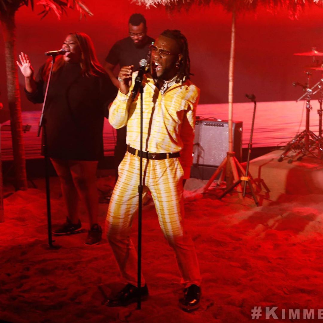 Burna Boy Debuts On Jimmy Kimmel Live With Electrifying Performance (Video)