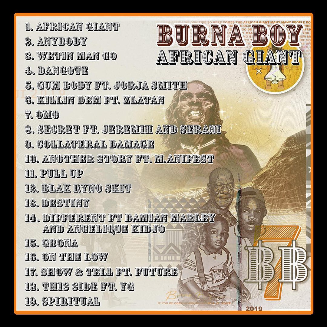 Burna Boy Features Angelique Kidjo, Future, YG And More On ‘African Giant’ Album
