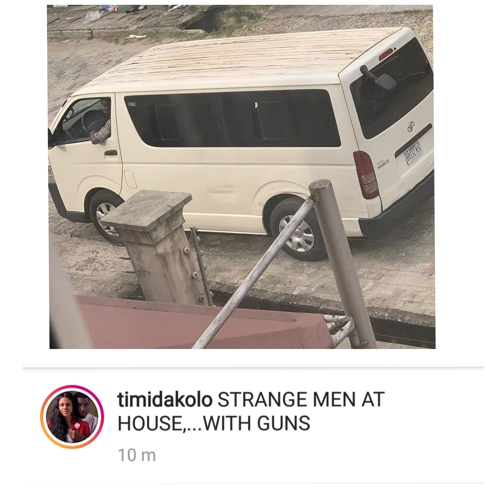 Timi Dakolo raises alarm as strange men with guns storm his house
