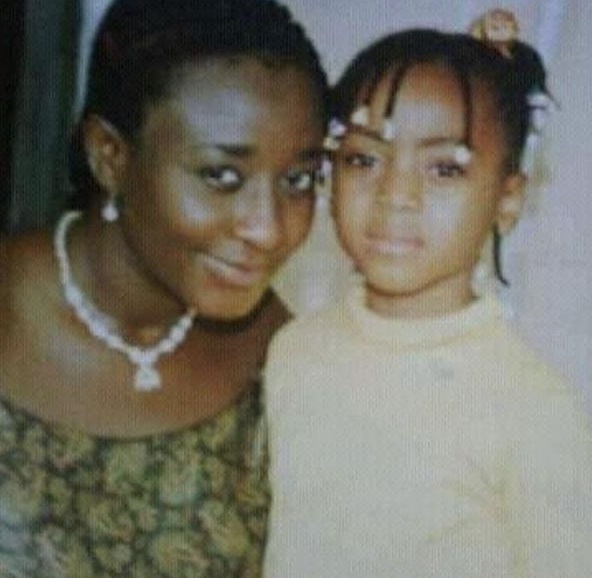 Throwback picture of Ini Edo and little Regina Daniels