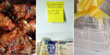 food, money and love notes