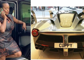 DJ Cuppy, Newly Acquired Ferrari