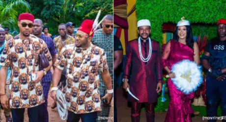 ALEXREPORTS WEDDING: Billionaire Entrepreneur Olakunle Churchill Makes Appearance, Gives Mind Blowing Gifts To Couple (Photos)