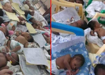 babies compete for bed space in hospital