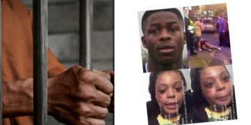 Stock photo: Man in jail, Nigerian footbaler and assaulted lady