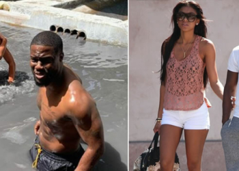 Kevin Hart and his wife Eniko Hart
