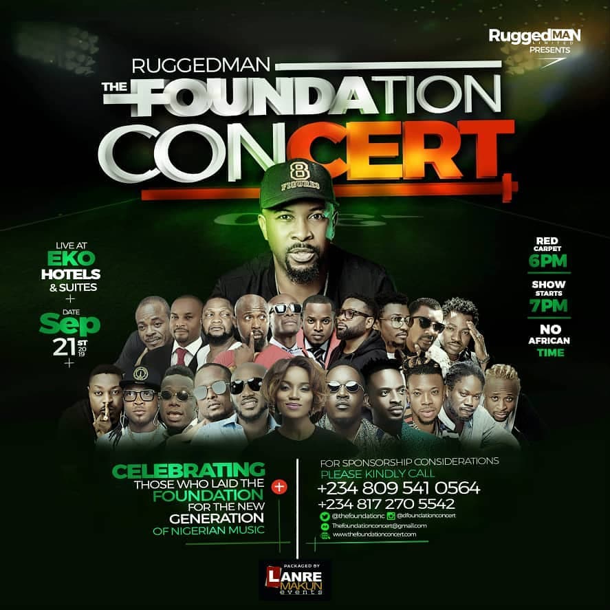 Ruggedman To Host Entertainment Legends In Foundation Music Concert