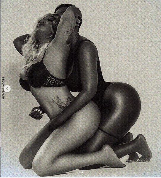 Toyin Lawani releases more raunchy photos with curvy actress Princess Shyngle