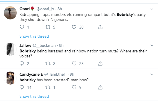 Nigerians react after Police shutdown venue of Bobrisky