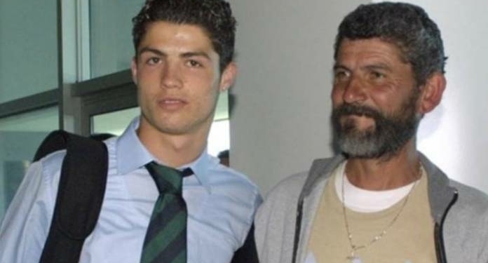 Cristiano Ronaldo and dad (late)