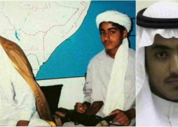 (Late) Osama bin Laden and son, Hamza