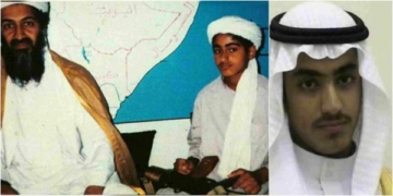 (Late) Osama bin Laden and son, Hamza