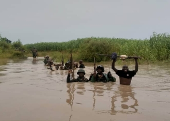 Nigerian Army Troop at Sambisa River