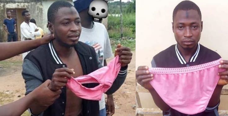 Image result for PHOTOS: Man Arrested For Allegedly Stealing Pregnant Woman’s Panties In Niger