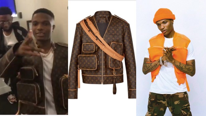 Wizkid rocks powerful Louis Vuitton jacket worth $6550 for his London concert (video)