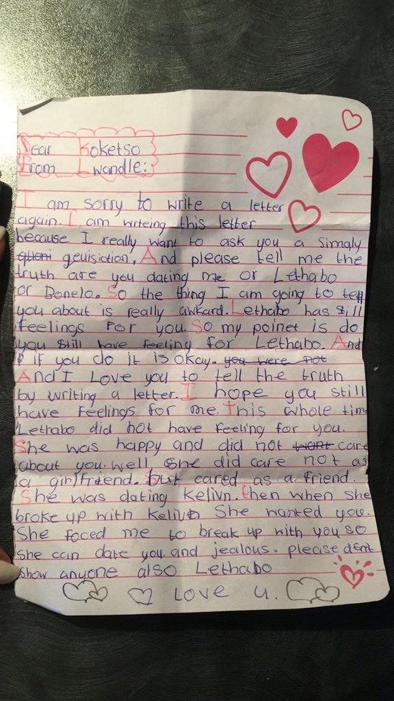 Lady shares the love letter a 9-year-old girl wrote to her son