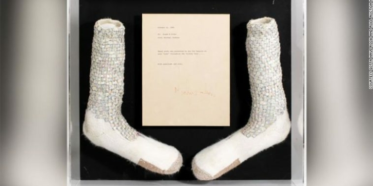 Michael Jackson’s first Moonwalk socks goes up for auction