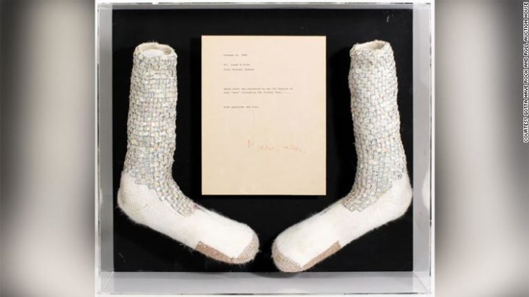 Michael Jackson’s first Moonwalk socks goes up for auction