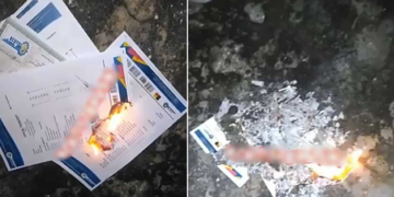 Boy burns school certificates to ashes, says school is a major scam (Video)
