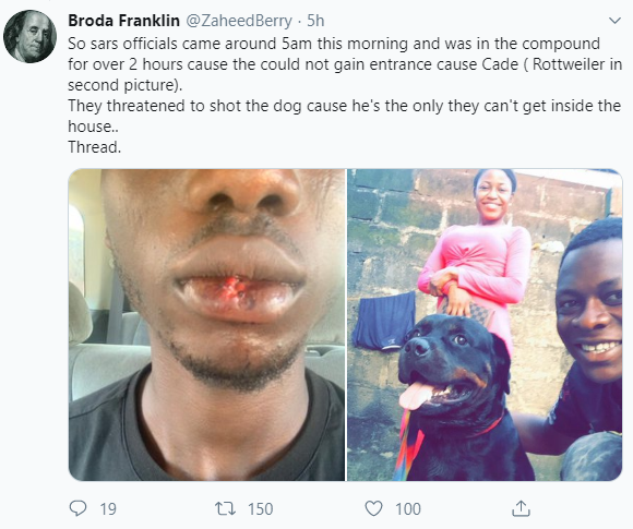 Man narrates how SARS allegedly brutalized his brother after accusing him of being a "Yahoo boy
