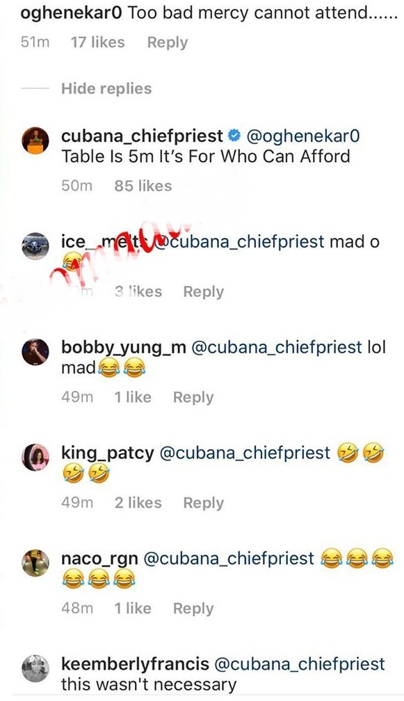 https://www.withinnigeria.com/wp-content/uploads/2019/12/06/cubana-chiefpriest-shades-mercy-says-she-cant-afford-n5m-for-a-table-at-his-event-1.jpg