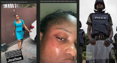 Lady laments after policeman choked, battered and ripped off her dress for owning an IPhone