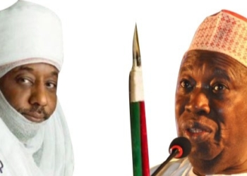 L-R Dethroned Emir of Kano, Governor Umar Ganduje