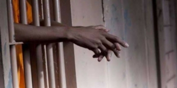 Depict of a suspect remanded in prison